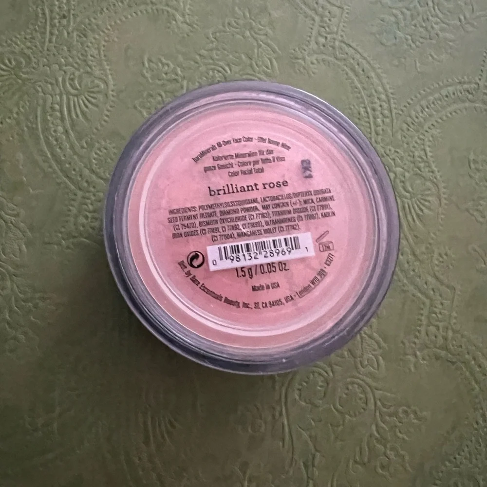 Bareminerals all day face color Brilliant Rose NWOB